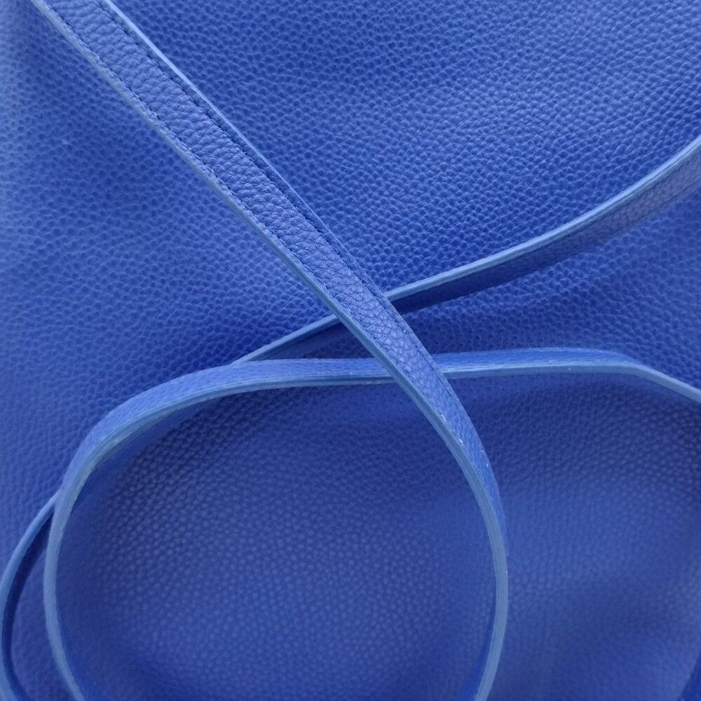 Birdie Balou 3-Zip Royal Blue Crossbody Bag | Faux Leather, Gold Hardware - Picture 7 of 10
